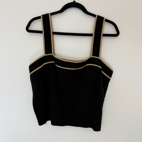 LAUREN Ralph Lauren Black Label Black and Tan Women's Top Size XXL - Picture 7 of 9